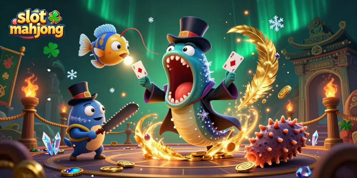 Experience thrilling slot mahjong action in a vibrant, magical underwater scene.