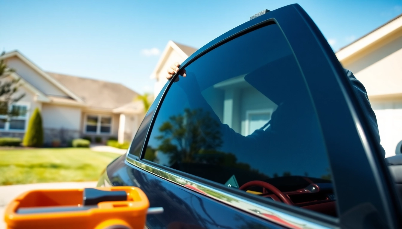 Enhance your view with window tint near me services showcasing professional installation.