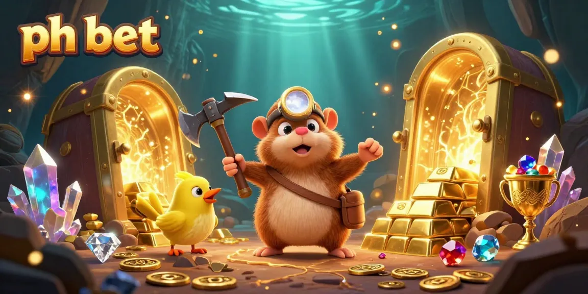 Win big with ph bet in a thrilling treasure cave filled with gold and gems!