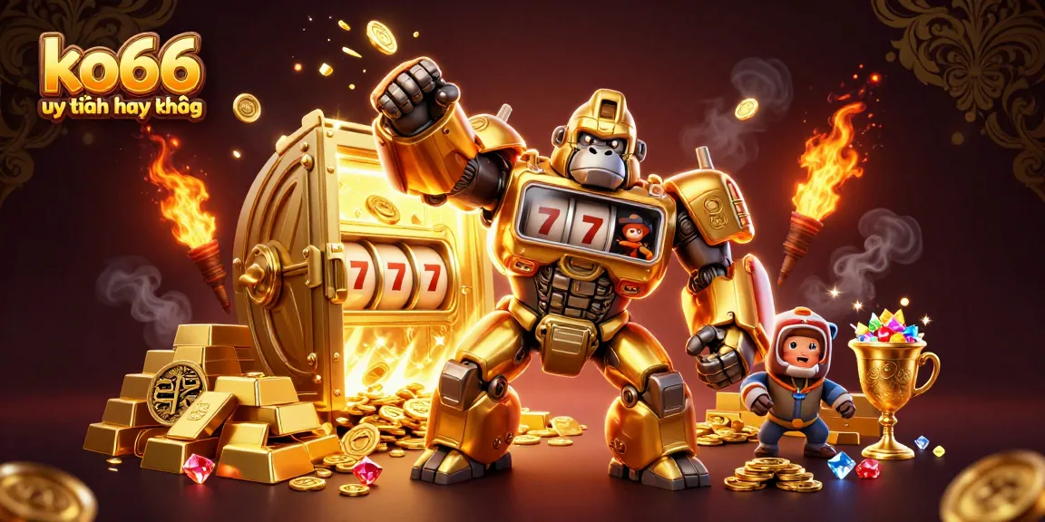 Experience the excitement of ko66 uy tín hay không with dynamic gaming elements and a vibrant 3D scene.
