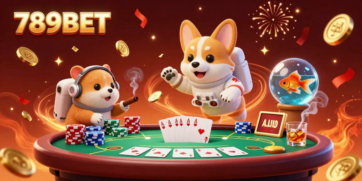 Experience the vibrant gaming universe of 789BET, featuring an astronaut corgi in a casino!