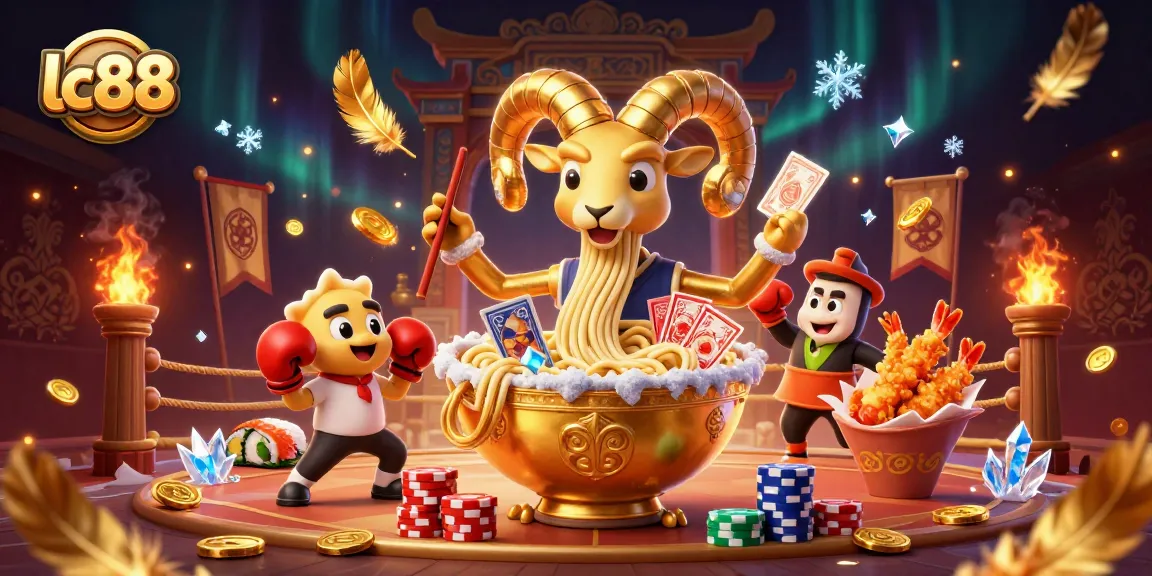 lc88 deals cards and stacks chips in a vibrant 3D casino battle scene.
