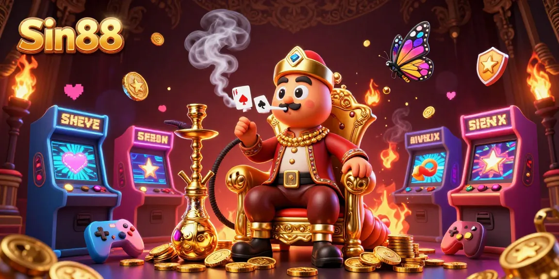 Experience thrilling gameplay at Sin88, where the caterpillar master brings poker symbols to life amidst vibrant casino energy.