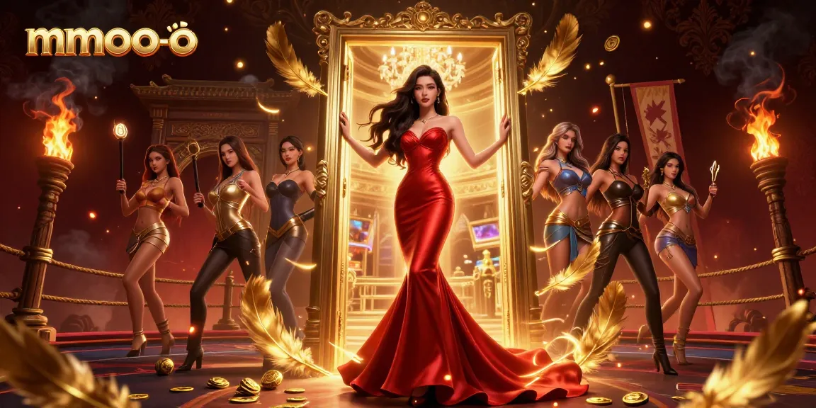 Win big at mmoo-o with thrilling casino ambiance, featuring a stunning Asian woman.