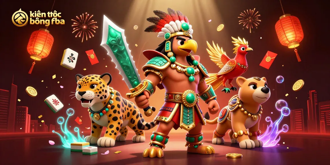 Experience kiến thức bóng đá with 3D warriors in a vibrant casino scene showcasing rich gambling elements.