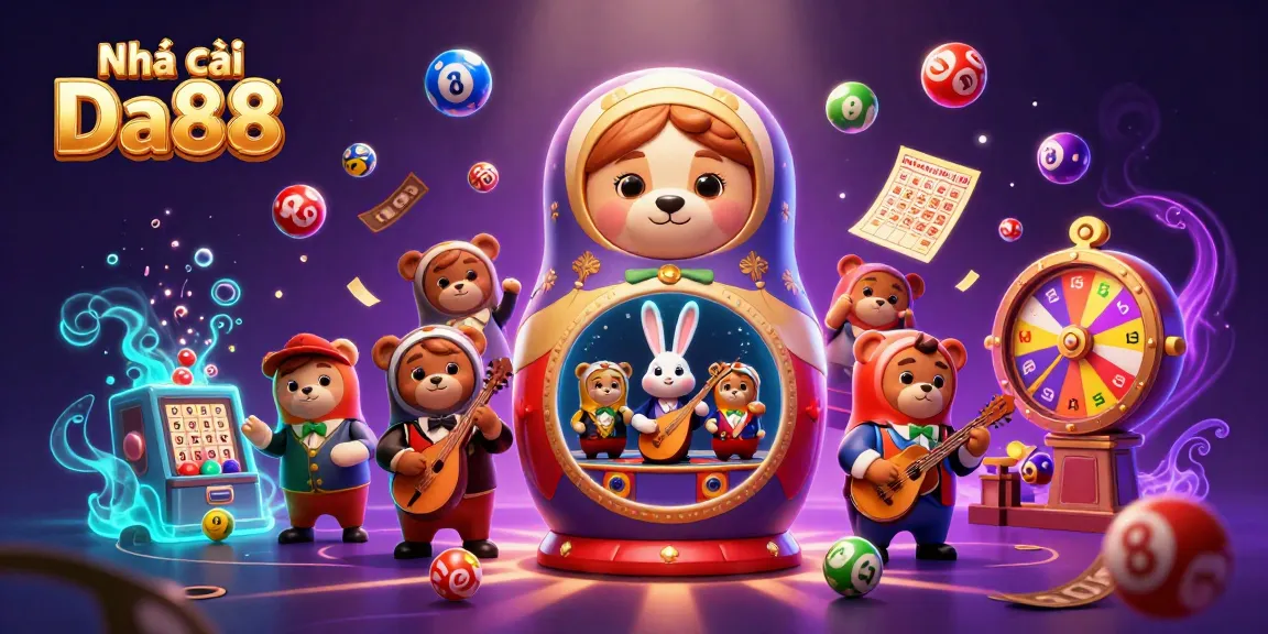 Experience the excitement at Nhà cái Da88 with vibrant casino characters and dynamic game elements.