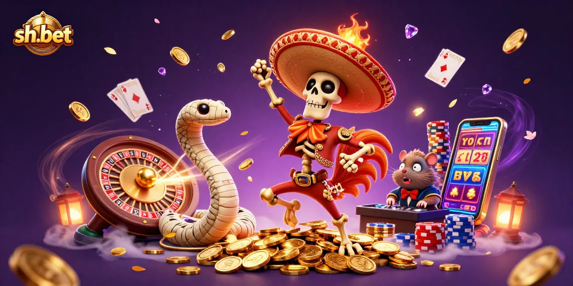 sh-bet offers a vibrant gaming experience with animated jackpot symbols and dynamic casino elements.