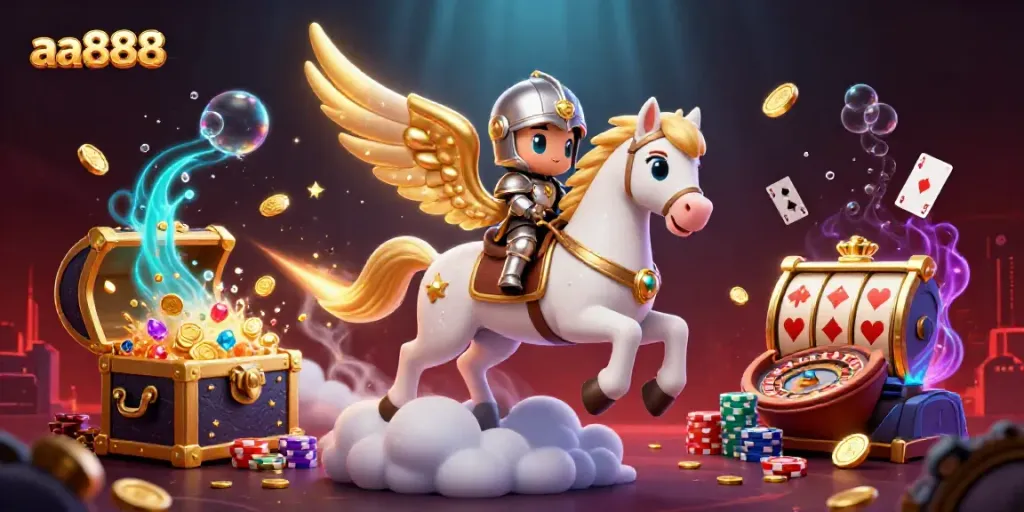 Experience thrilling gameplay with aa888, showcasing a cosmic scene filled with gold coins and vibrant gaming elements.
