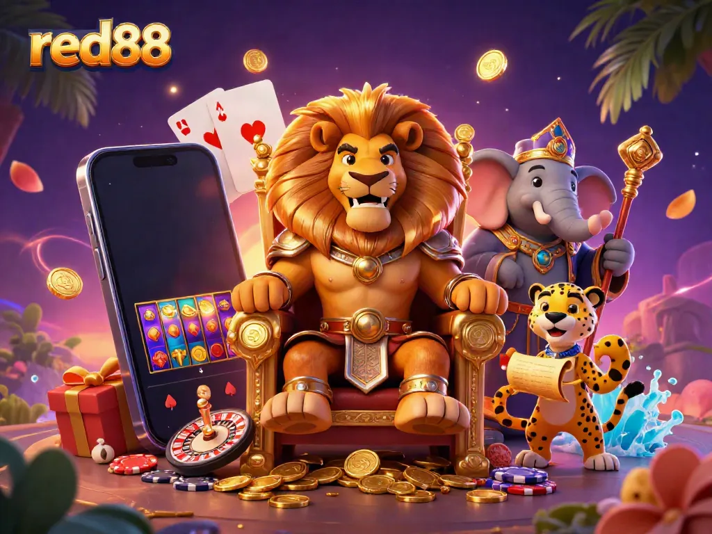 Engage with dynamic slot games and thrilling casino action at red88, featuring charismatic characters and exciting game elements.