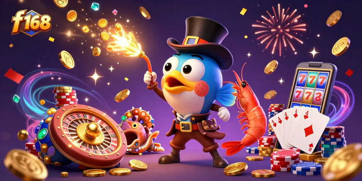 f 168 illuminates a vibrant casino scene with anglerfish and pirate shrimp attracting golden coins.