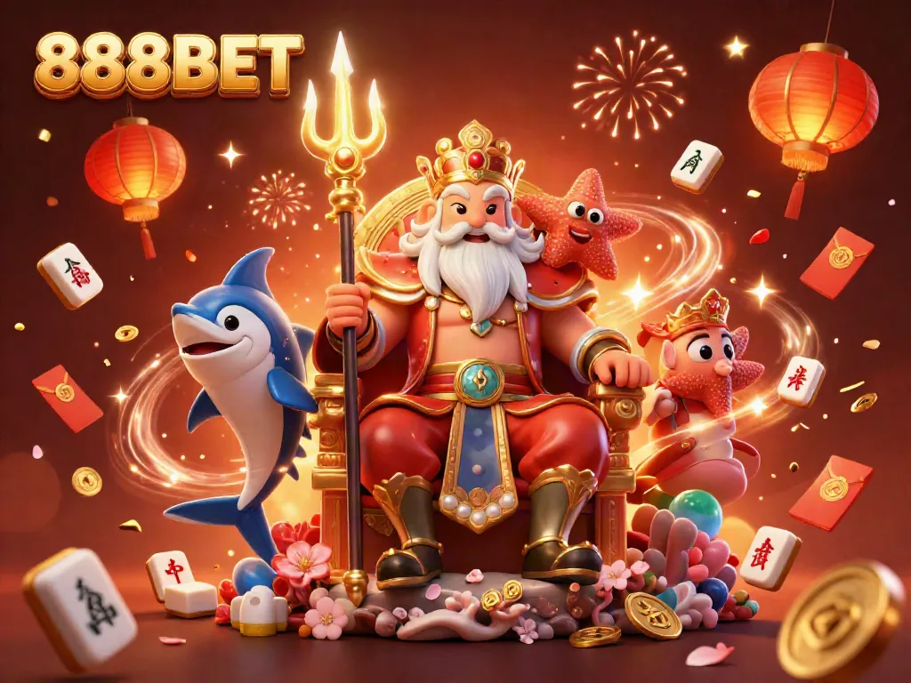 Experience thrilling casino action with 888BET featuring Neptune and lucky game elements.