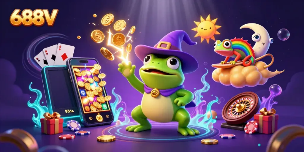 Engage in thrilling gameplay at 688V with dynamic casino characters and exciting elements