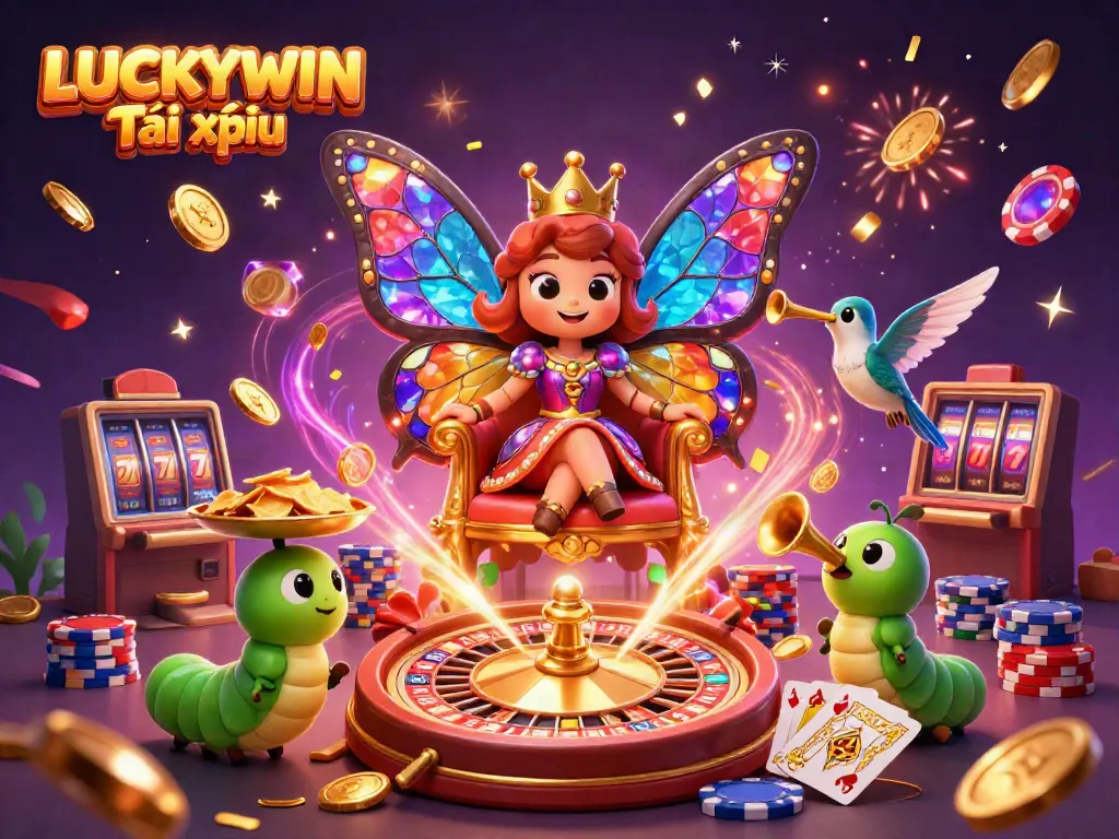 Experience the thrill of LUCKYWIN Tài xỉu with vibrant game elements and enchanting characters.
