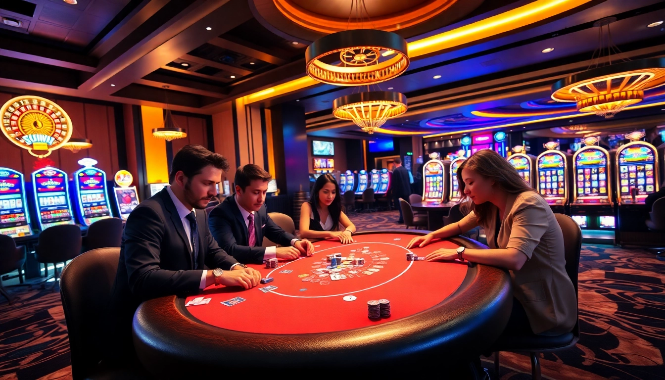 Experience excitement at a sunwin poker table filled with vibrant chips and cards.