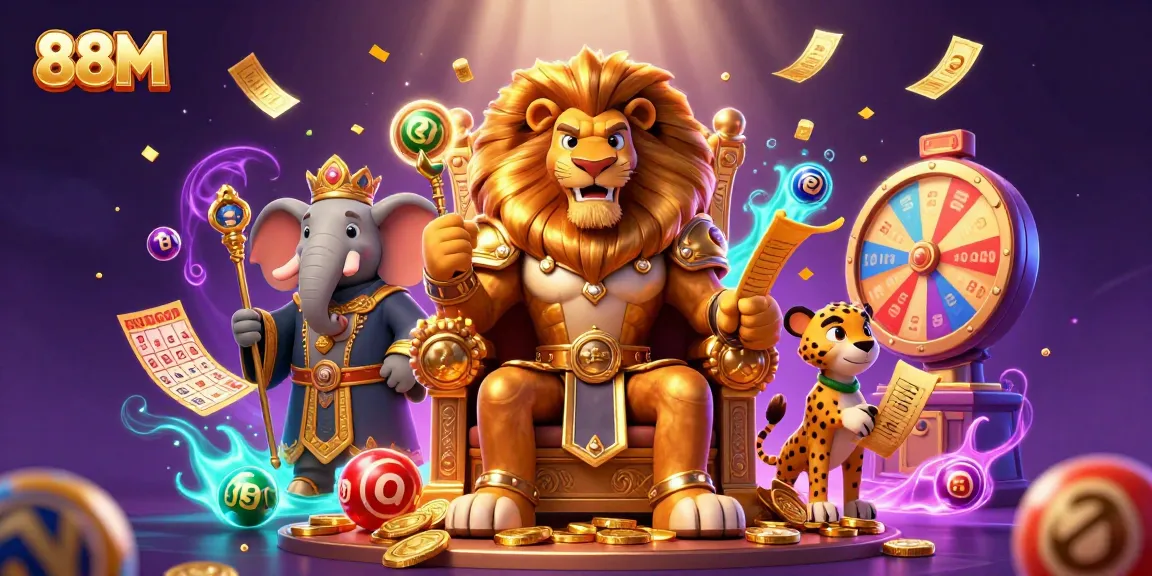 Engage in exciting gameplay at 88M with dynamic lottery elements, showcasing vibrant game activity.