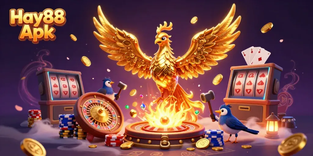 Experience thrilling wins with Hay88 Apk: Dive into a vibrant casino adventure with dynamic gaming elements.