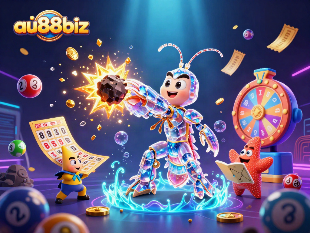 Experience vibrant gameplay with au88biz's galactic samurai and treasure-filled lottery theme.