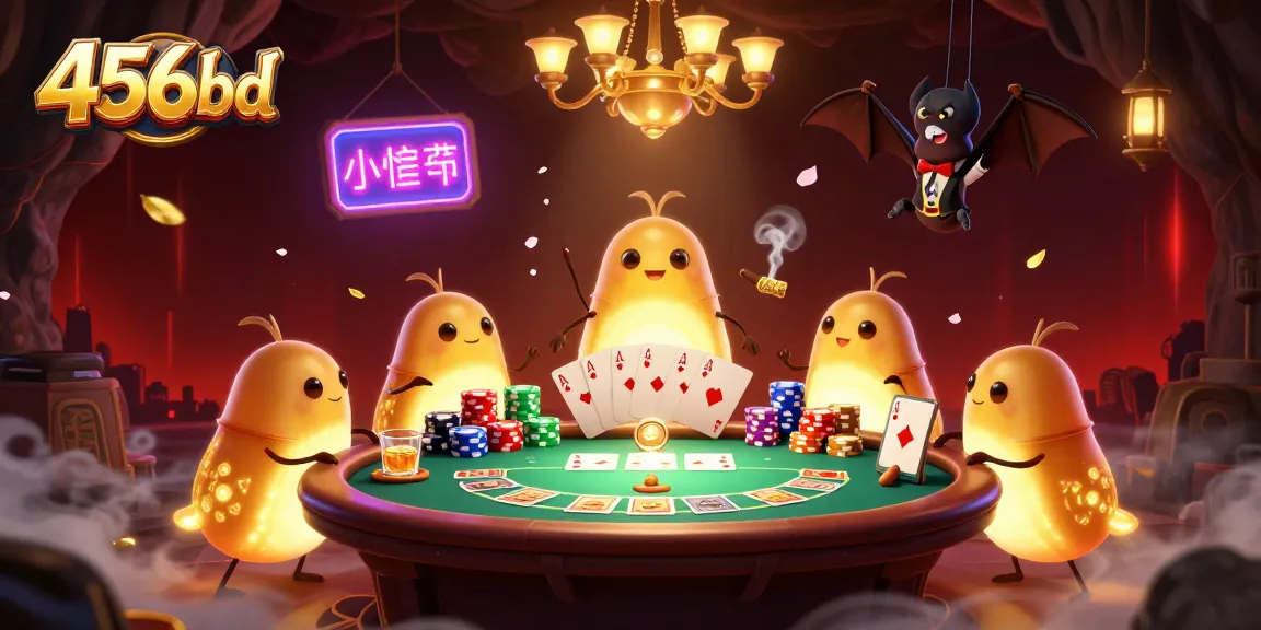 Experience thrilling gameplay with 456bd in a vibrant casino scene illuminated by glowworms.