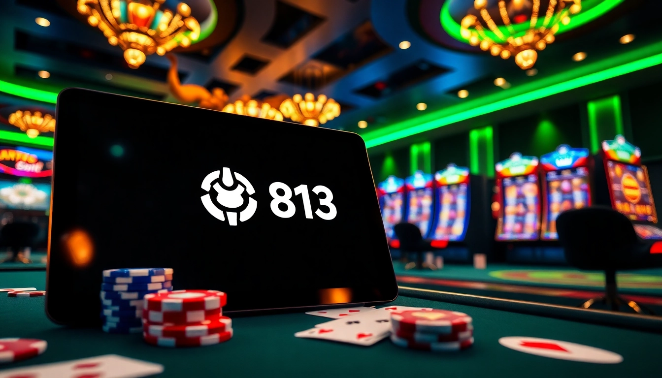 Experimente a emoção dos jogos de azar online com a atmosfera vibrante do cassino digital da 813bet.