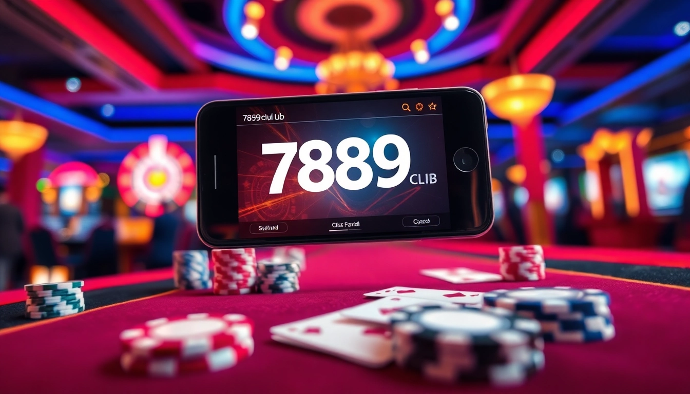 Engaging user experience showcased in the vibrant 789Club app interface on a smartphone.