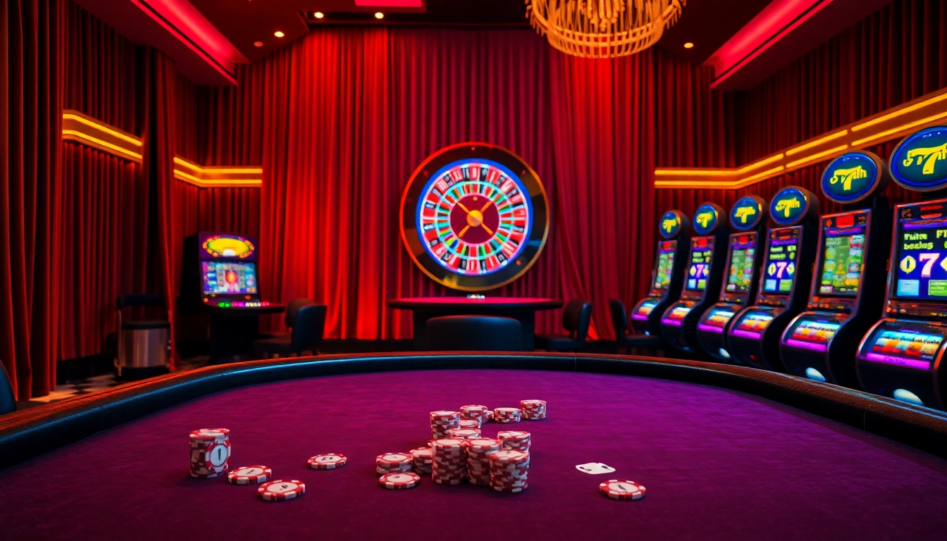 High-stakes gaming action at a professional 7hh casino environment with poker chips and cards.