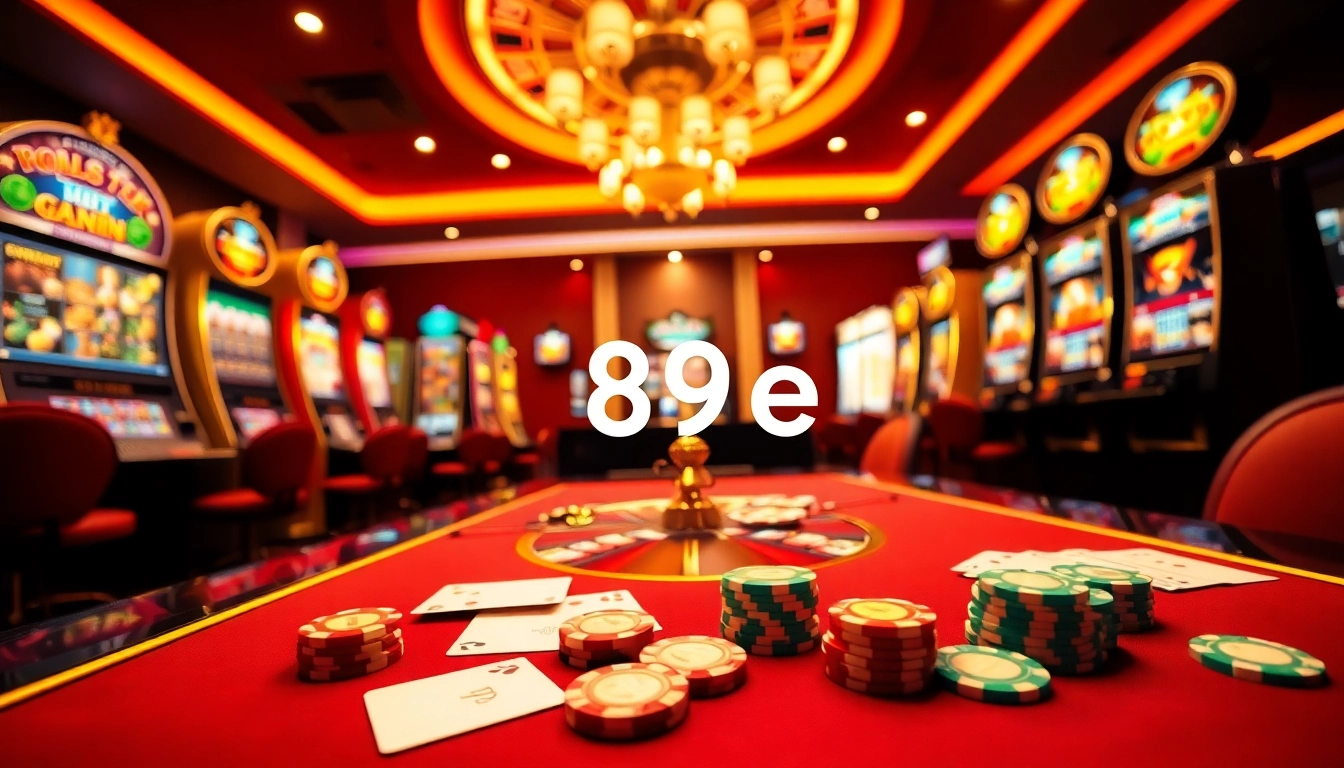 Experimente uma jogabilidade emocionante na 89e com mesas de cassino vibrantes e máquinas caça-níqueis empolgantes.