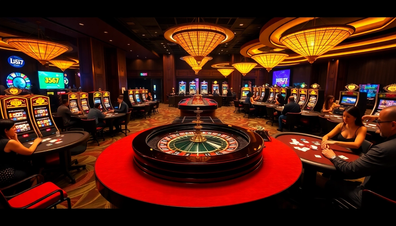 Experience thrilling gameplay at L567 with vibrant casino tables and exciting slot machines.