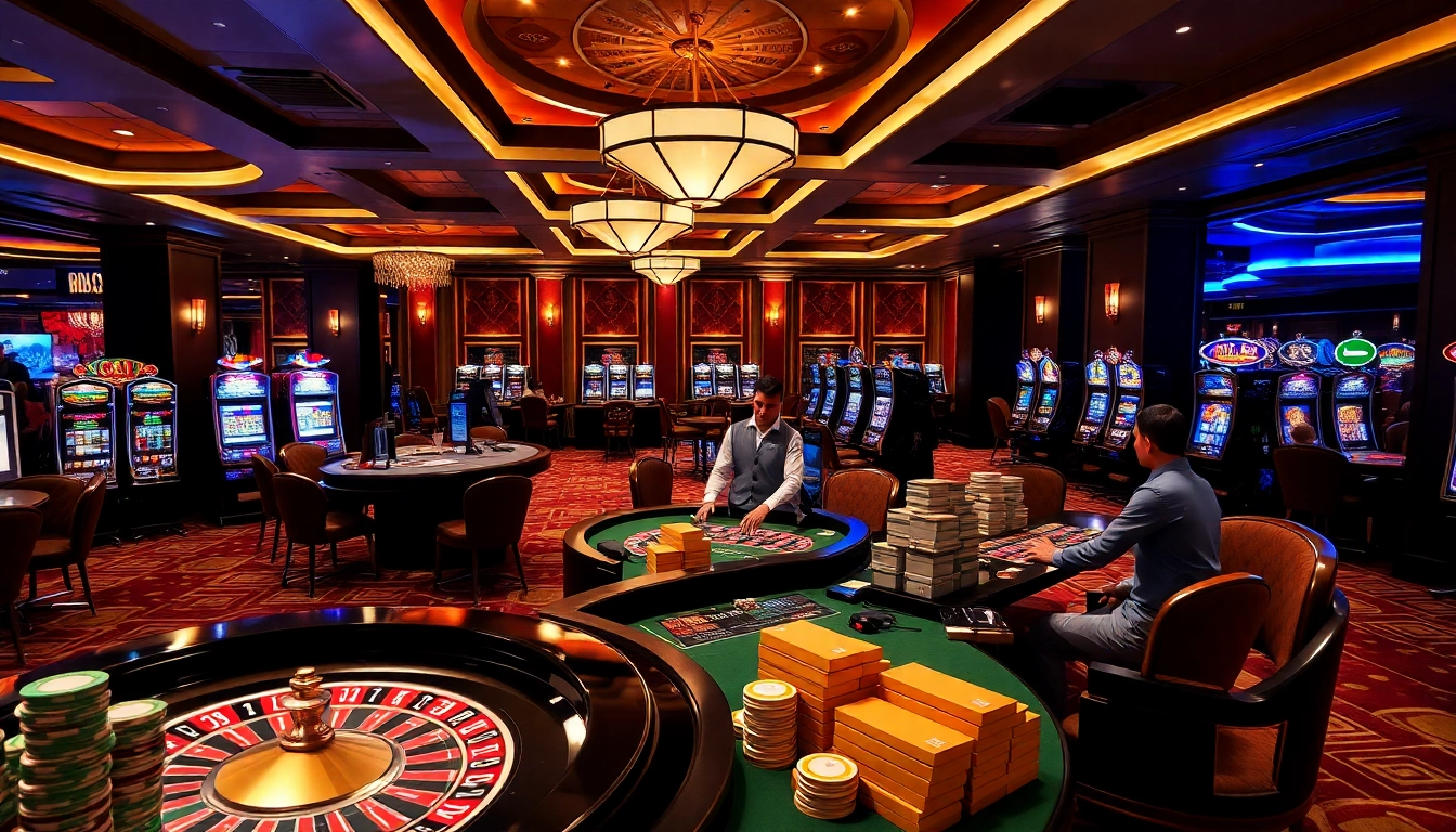 Bongdanet enhances the excitement of gambling with vibrant casino tables and engaging players.
